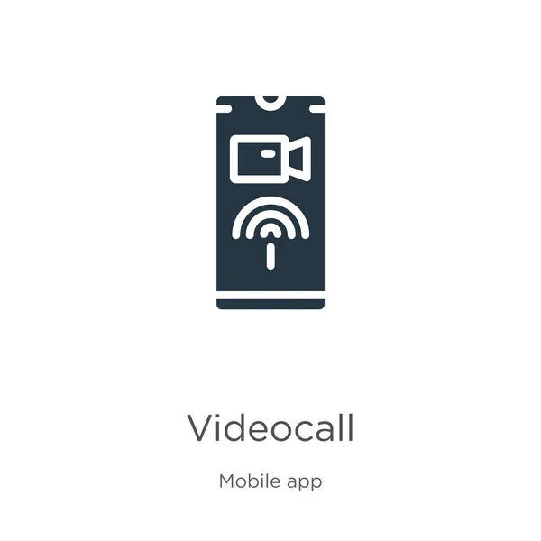 Videocall Icon Vektor Trendiges Flaches Videocall Symbol Aus Der Mobilen — Stockvektor