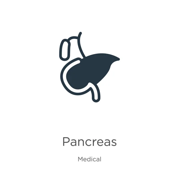 Vector Iconos Pancreas Cómodo Icono Páncreas Planas Colección Médica Aislado — Vector de stock