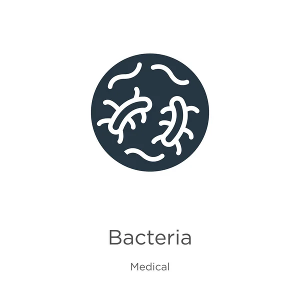 Vector Iconos Bacteria Icono Bacterias Planas Colección Médica Aislada Sobre — Archivo Imágenes Vectoriales