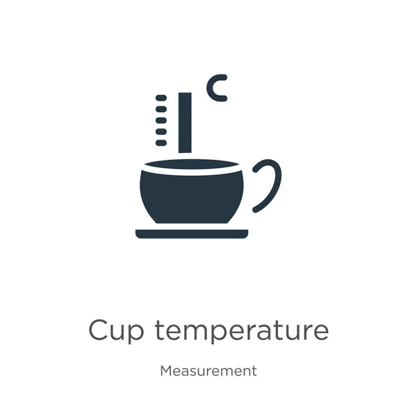 Cup Temperature Icon Vector Trendy Flat Cup Temperature Icon Measurement — Stock Vector