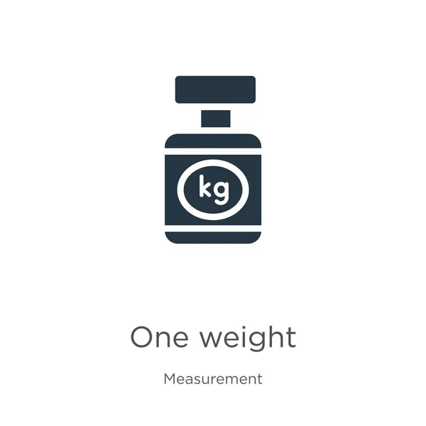 One Weight Icon Vector Trendy Flat One Weight Icon Measurement — Stock Vector