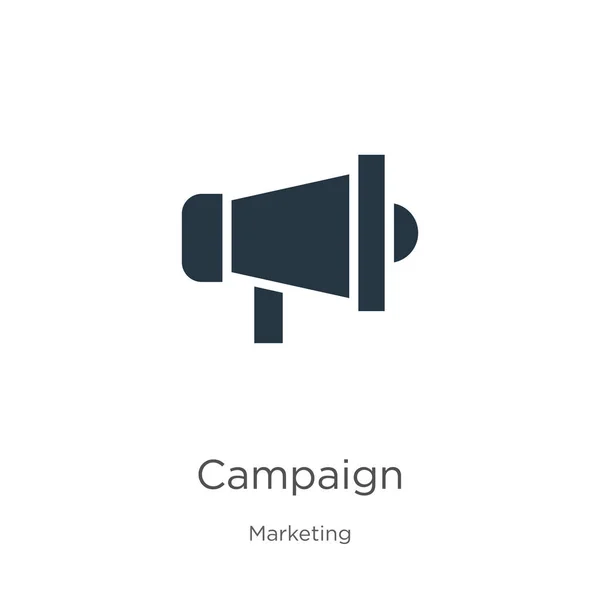 캠페인 아이콘 캠페인 아이콘은 배경에서 마케팅 집입니다 일러스트는 모바일 그래픽 — 스톡 벡터