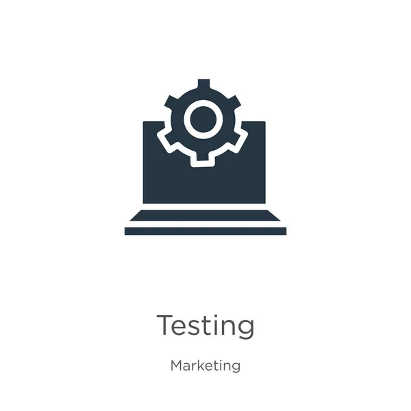 Vetor Ícone Teste Ícone Teste Plano Moda Coleção Marketing Isolado — Vetor de Stock
