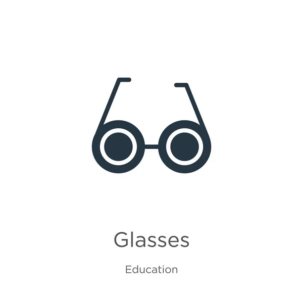 Wektor Ikony Okularów Modna Płaska Ikona Okularów Kolekcji Edukacyjnej Odizolowana — Wektor stockowy