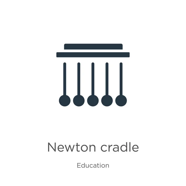 ニュートン クレイドルのアイコン ベクトル白い背景に隔離された教育コレクションからトレンディなフラットニュートンクレードルアイコン ベクターイラストは ウェブやモバイルグラフィックデザイン Eps10に使用できます — ストックベクタ