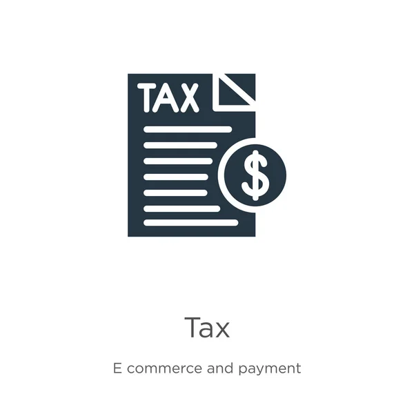 Φορέα Εικονιδίου Φόρου Trendy Επίπεδη Φορολογική Εικόνα Από Ηλεκτρονικό Εμπόριο — Διανυσματικό Αρχείο