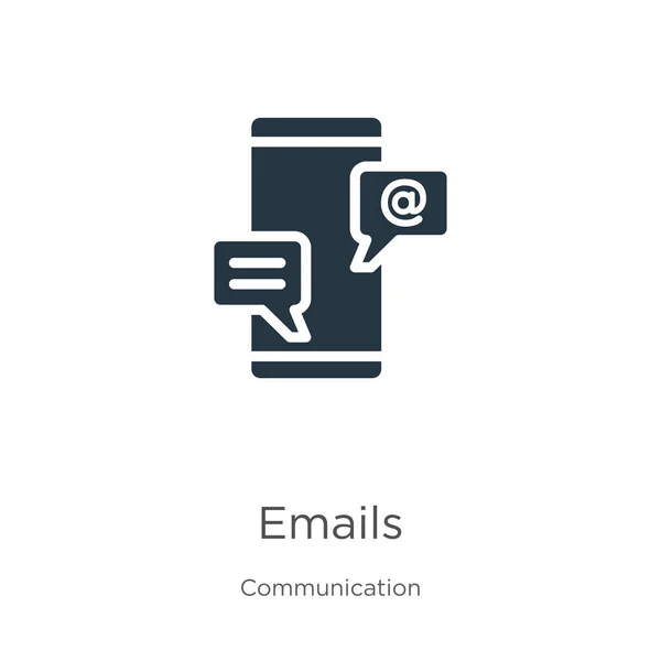 Email Icon Vector Icona Tendenza Mail Piatte Dalla Collezione Comunicazione — Vettoriale Stock