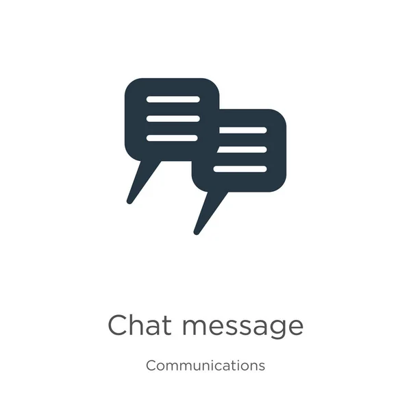 Chat Üzenet Ikon Vektor Trendi Lapos Chat Üzenet Ikon Kommunikációs — Stock Vector