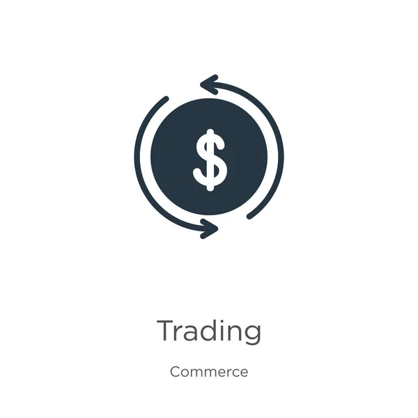 Trading Icon Vektor Trendige Flache Handelsikone Aus Handel Und Shopping — Stockvektor