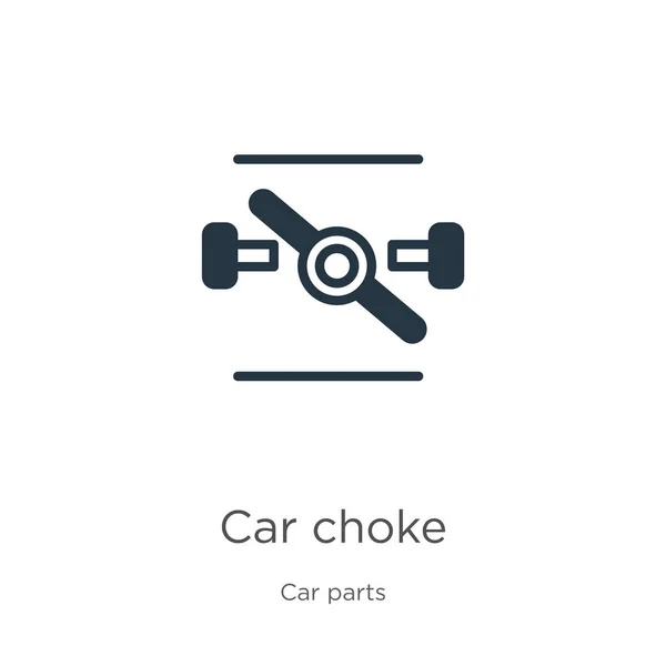 車のチョークアイコンベクトル 白い背景に隔離された車の部品のコレクションからのトレンディなフラット車のチョークアイコン ベクターイラストは ウェブやモバイルグラフィックデザイン Eps10に使用できます — ストックベクタ