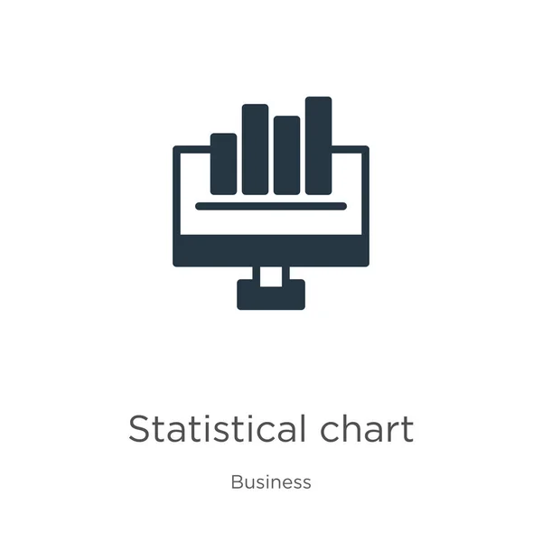 Symbolvektor Für Statistische Diagramme Trendiges Flaches Statistikdiagramm Symbol Aus Der — Stockvektor