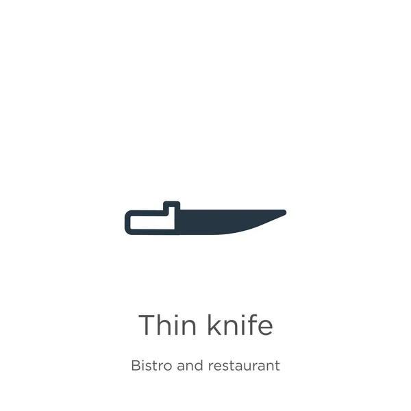 Thin Knife Icon Vector Trendy Flat Thin Knife Icon Bistro – Stock-vektor