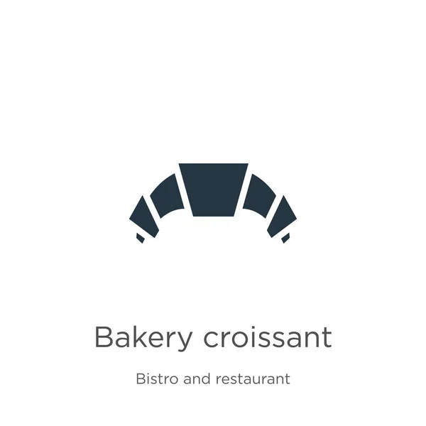 베이커리 크로와 아이콘 빵집의 Candy Flat Bakery Croissant Icon 백인들의 — 스톡 벡터