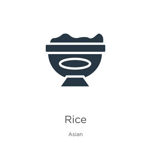 Pirinç Ikonu Vektörü Beyaz Arka Planda Izole Edilmiş Asya Koleksiyonundan — Stok Vektör