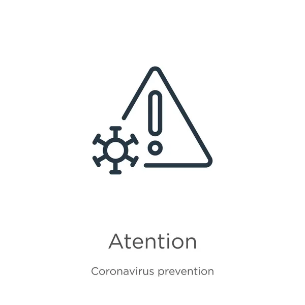 기억의 아이콘 Thin Linear Atalalline Icon Coronavirus Prevention Collection 로부터 — 스톡 벡터