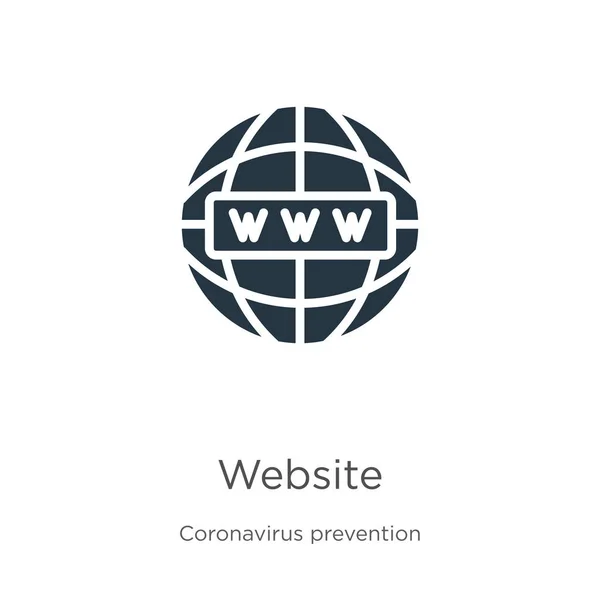 Ιστοσελίδα Διάνυσμα Εικονίδιο Trendy Επίπεδη Ιστοσελίδα Εικονίδιο Από Συλλογή Coronavirus — Διανυσματικό Αρχείο