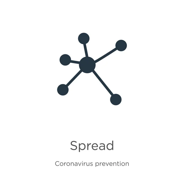 Spreid Icoon Vector Trendy Platte Spread Icoon Van Coronavirus Preventie — Stockvector