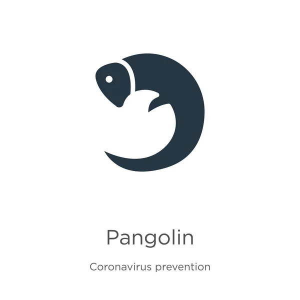 Pangolin Icon Vector Trendy Flat Pangolin Icon Coronavirus Prevention Collection — Stock Vector
