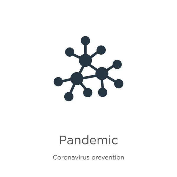 Pandemic Icon Vector Trendy Flat Pandemic Icon Coronavirus Prevention Collection — Stock Vector