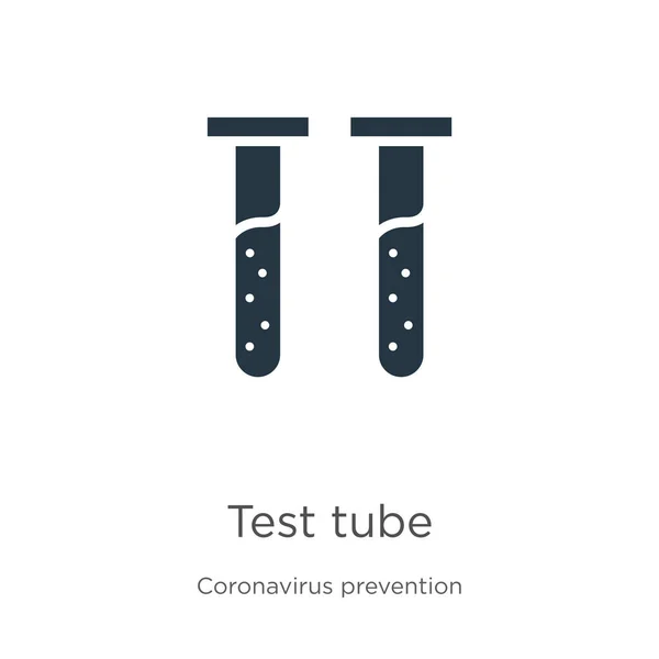 Testbuis Icoon Vector Trendy Platte Reageerbuis Icoon Van Coronavirus Preventie — Stockvector
