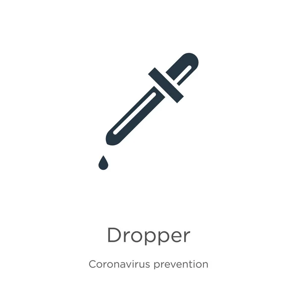 Druppelpictogram Vector Trendy Platte Druppelaar Icoon Van Coronavirus Preventie Collectie — Stockvector