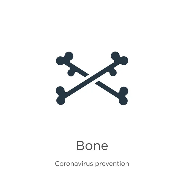 Bone Icon Vector Trendy Flat Bone Icon Coronavirus Prevention Collection — Stock Vector