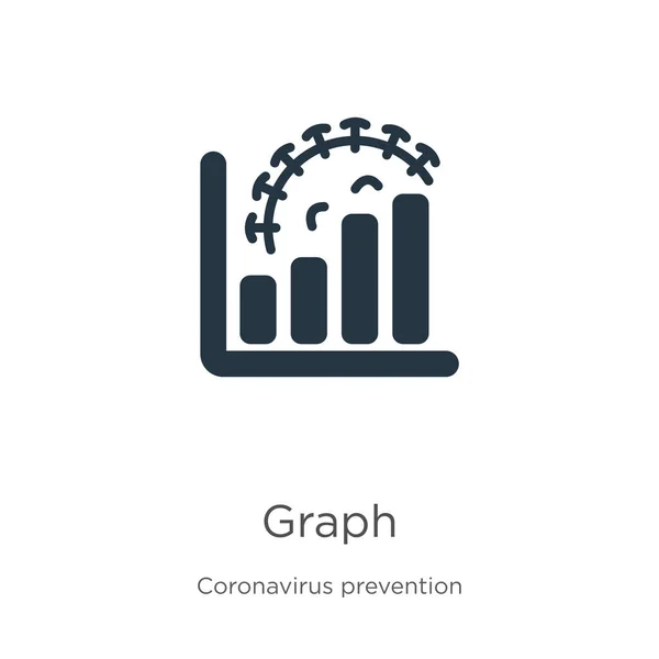 Γράφημα Διάνυσμα Εικονίδιο Μοντέρνο Εικονίδιο Επίπεδου Γραφήματος Από Συλλογή Coronavirus — Διανυσματικό Αρχείο