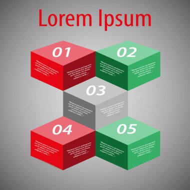 3D kareler arka plan