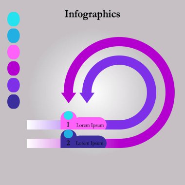 Soyut bilgi grafikleri sayı seçenekleri şablonu. Vektör çizimi. İş akışı düzeni, diyagram, iş adım seçenekleri, pankart, web tasarımı için kullanılabilir.
