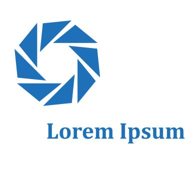 Logo bir çiçektir / şekil bir logo bir çiçek ile bir gölge şeklinde gösterir. Bu logo bir şirket, bir banka, sitede yerleştirilen bir şirket için kullanılabilir.