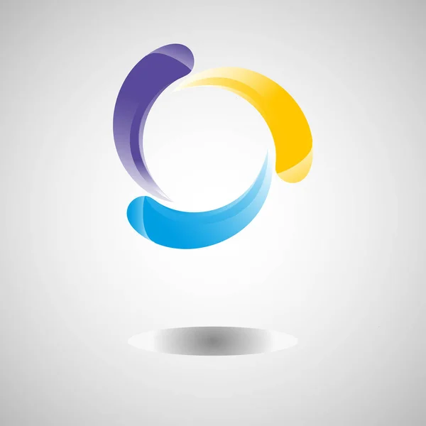 Színes Logo Képen Egy Színes Logó Logó Egy Cég Intézmény — Stock Vector