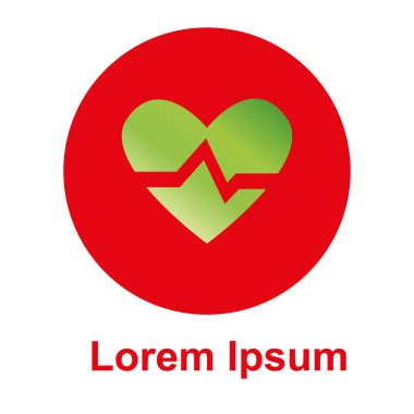 kalp / resmi gösterir bir afiş, kalbin bir logo banner. İnfographics için arka plan. Kartvizit için metin, kendi metninizi yazın. Vektör iş tanıtımı için şablon. Kendi iş iş verilerini görselleştirin.