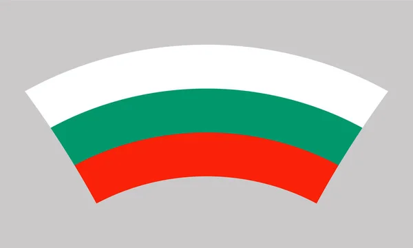 Pada Gambar Bendera Bulgaria Melengkung Untuk Menulis Teks Bendera Negara - Stok Vektor