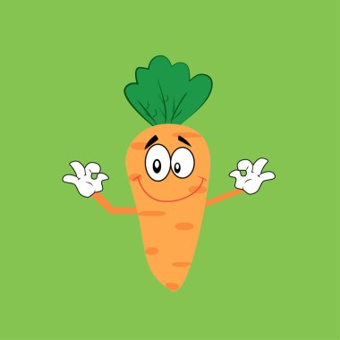 Bu resim yeşil yapraklı muhteşem bir havuç. Mutlu Havuç