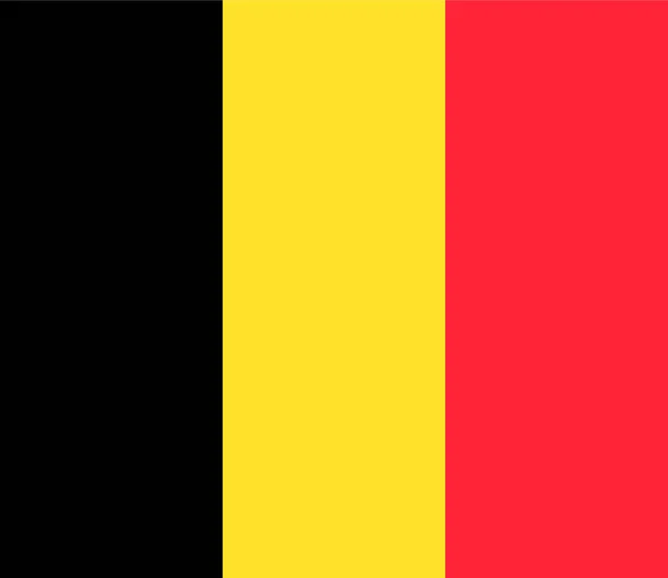 Belgien Flagga Flaggsymbol För Land Stat — Stock vektor