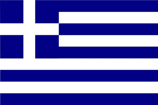 Figure Montre Drapeau Grèce Symboles État Indépendance Patriotisme Drapeau Bleu — Image vectorielle