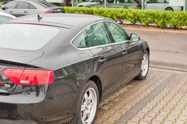 Close-up van nieuwe auto Audi — Stockfoto