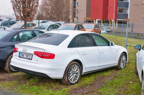 Vista traseira do carro Audi — Fotografia de Stock