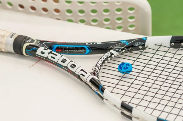 Close-up van tennis racket babolat — Stockfoto