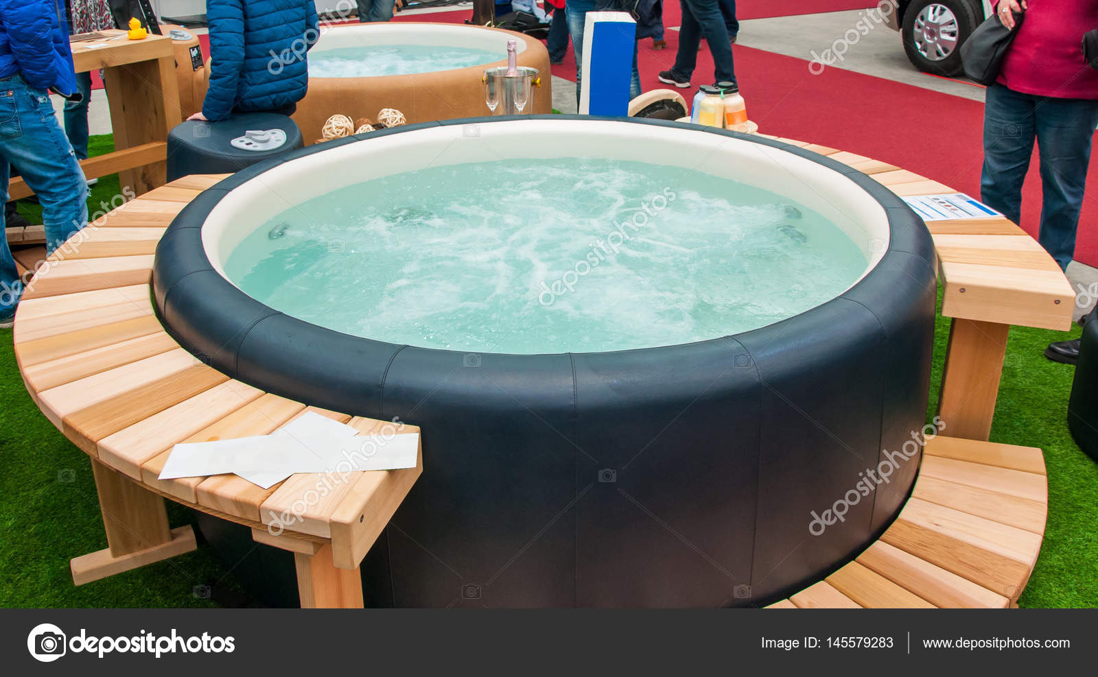 Closeup Of Hot Tub Stock Photo Tadeas 145579283