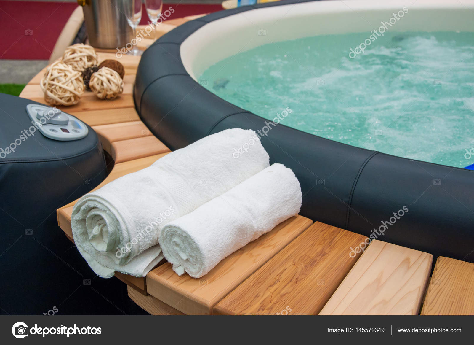 Closeup of hot tub Stock Photo by ©Tadeas 145579349