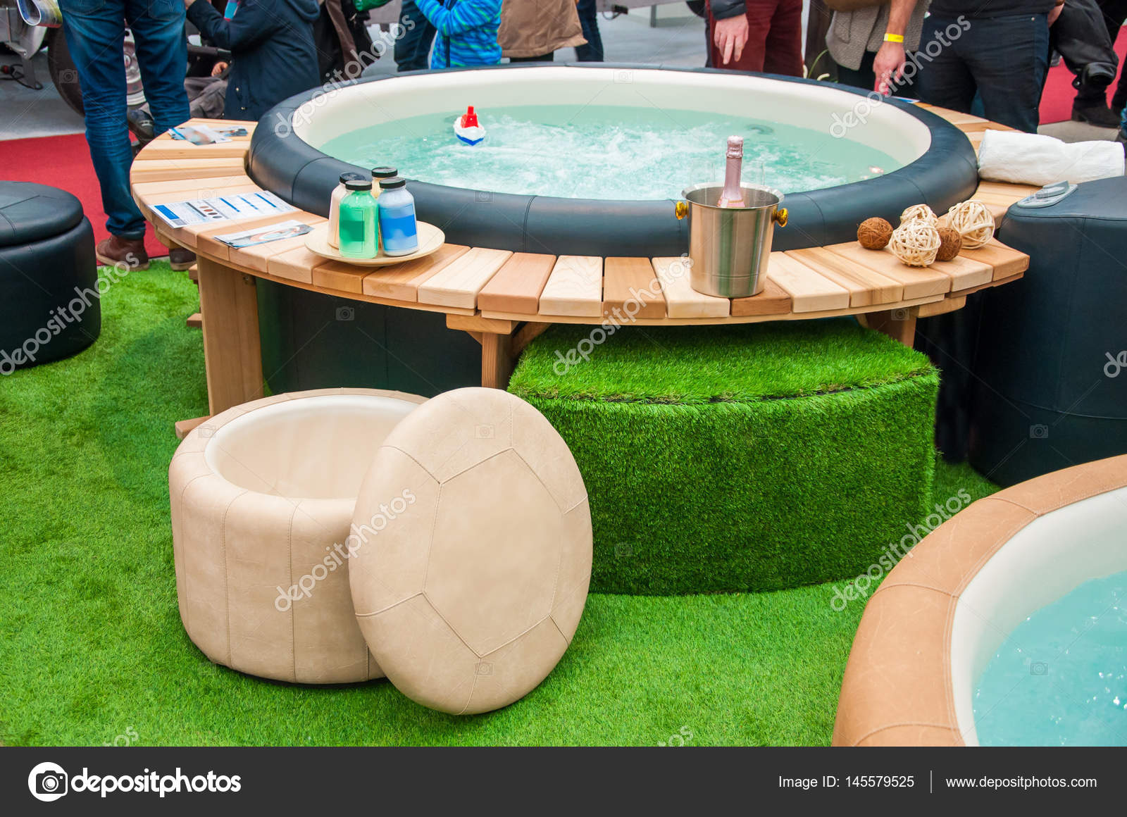Closeup Of Hot Tub Stock Photo Tadeas 145579525
