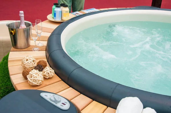 Closeup of hot tub — Stock Photo, Image