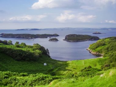 İskoçya kıyı şeridi doğa