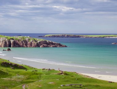 İskoçya kıyı şeridi doğa