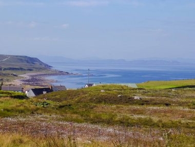 İskoçya kıyı şeridi doğa