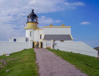 Scotland, Büyük Britanya, Avrupa'nın Neist noktada deniz feneri