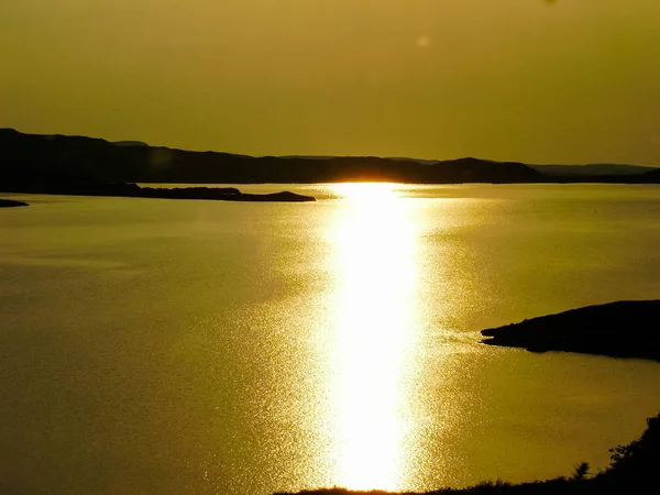 Sonnenuntergang am Meer in Schottland — Stockfoto