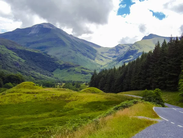 Boş yol atmak Glencoe İskoçya'da — Stok fotoğraf