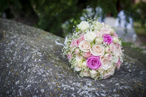 wedding bouquet with roses